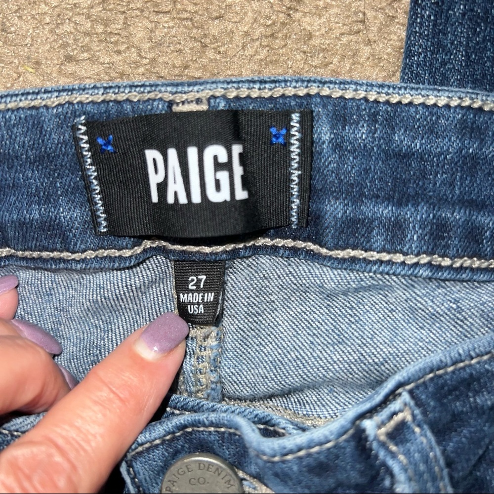Paige Verdugo Ankle Blue Jeans - Picture 8 of 13